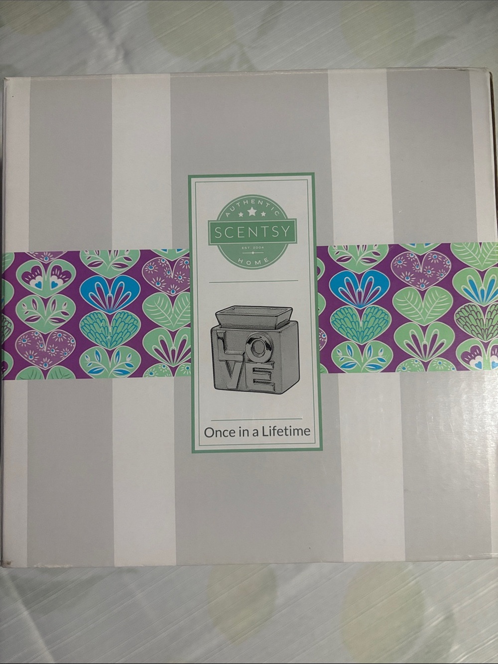 Scentsy Purple & Green Decorative Warmer Box - 'Once in a Lifetime'